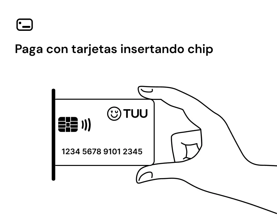 Paga con tarjetas insertando chip